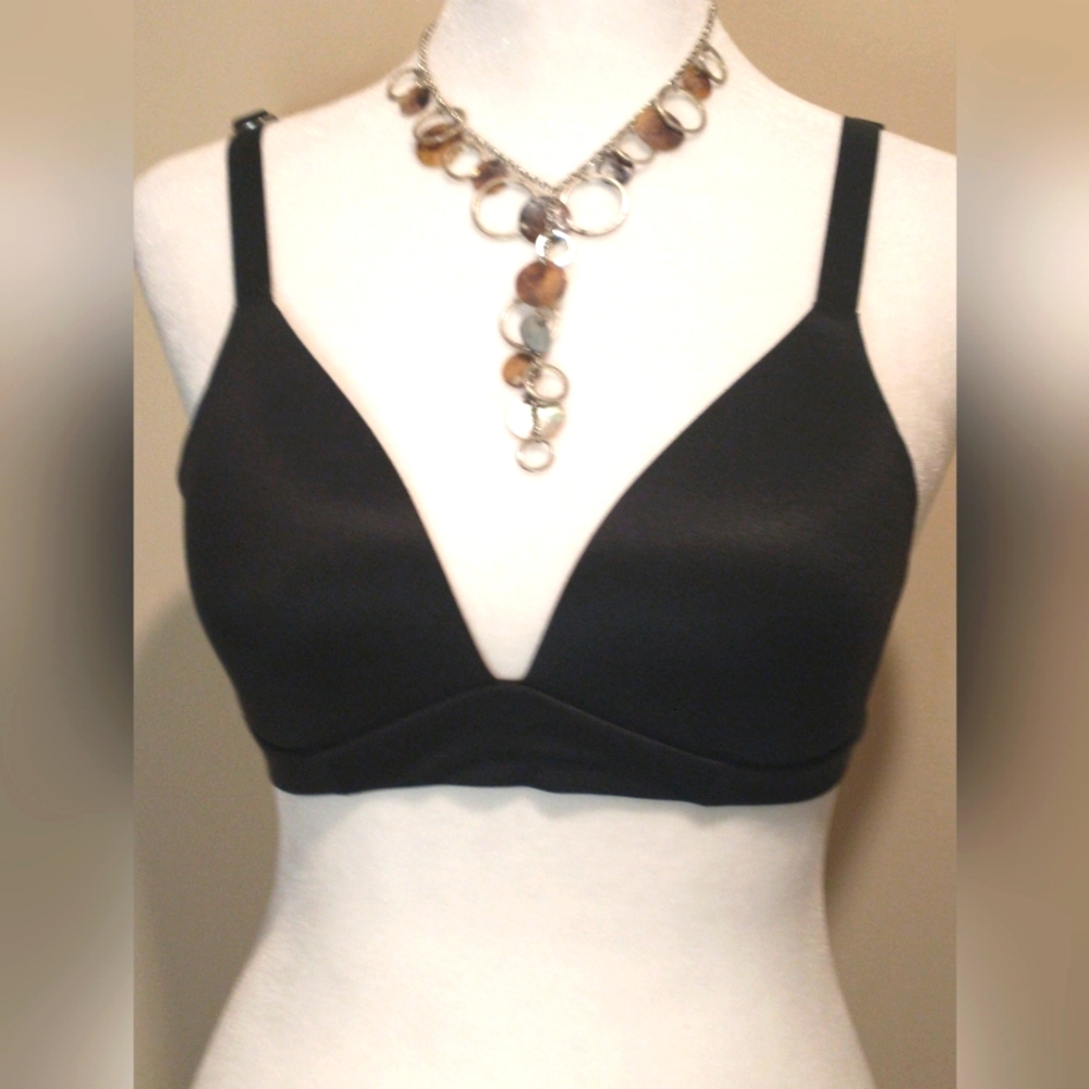 Aerie Black Bra with Plunge Neckline